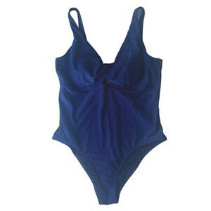 NWT Firpearl Navy Blue One Piece Swimsuit sz 16
